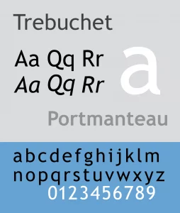 gambar contoh font untuk CV (Trebuchet MS)