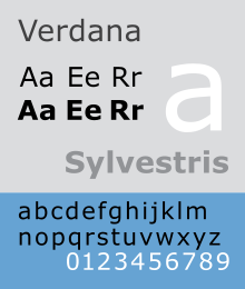 contoh font untuk CV (Verdana)