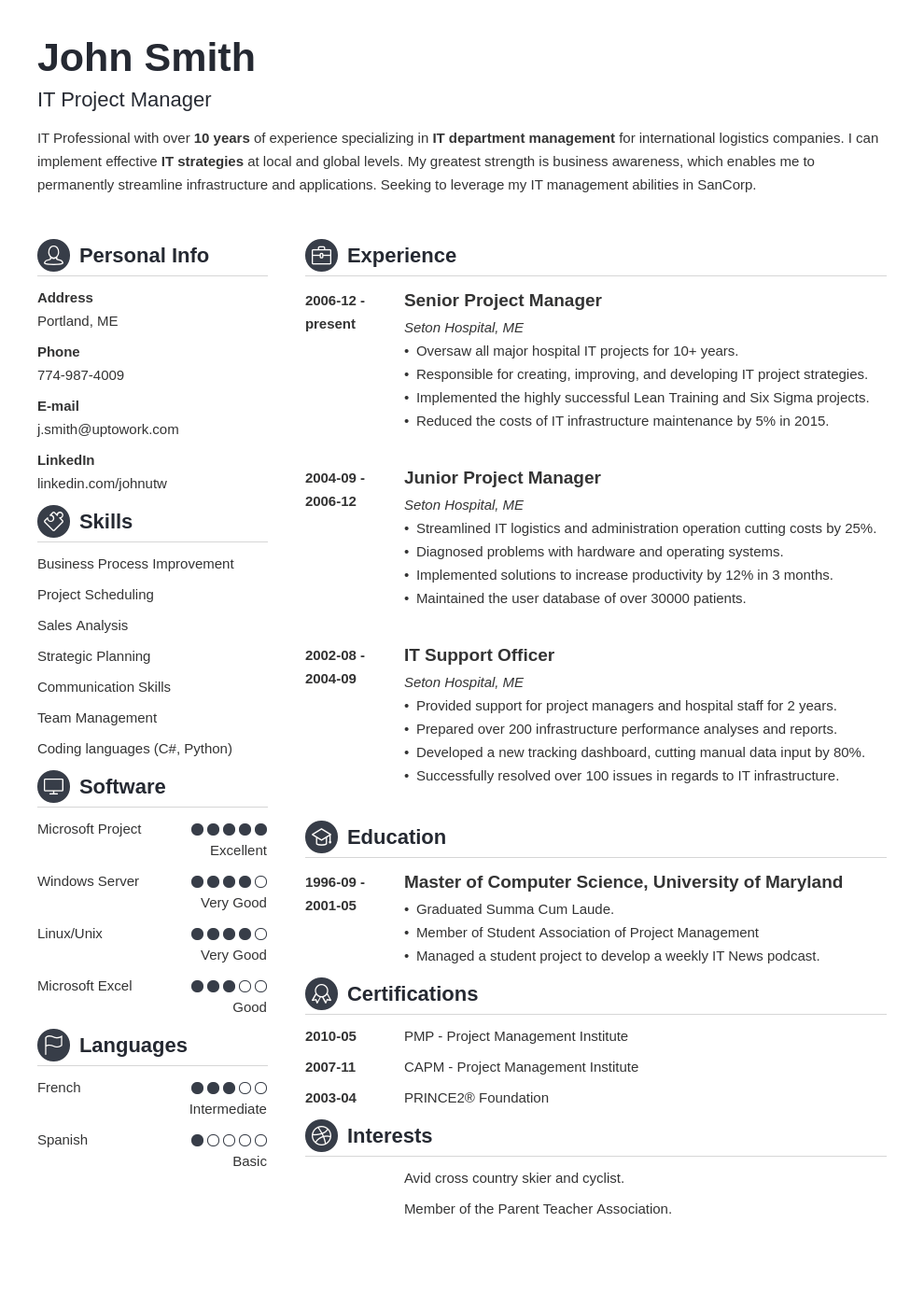 Resume Template Programmer from glints.com