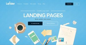 software landing page