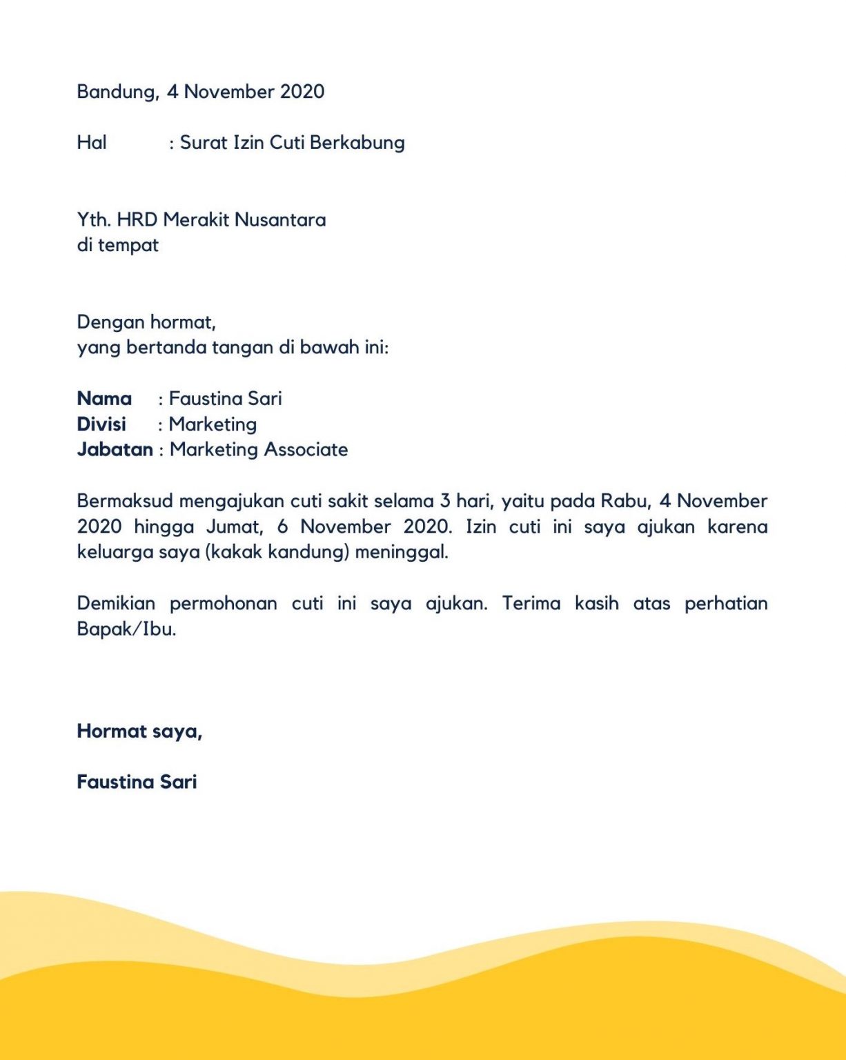 Contoh Surat Cuti untuk Beragam Alasanmu - Glints Blog