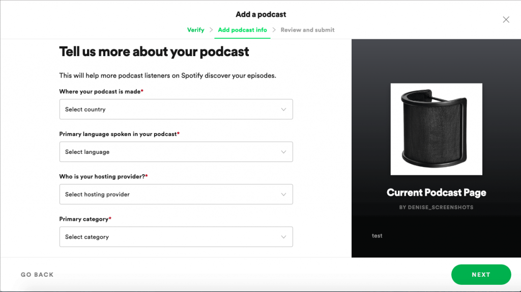 spotify podcasts upload
