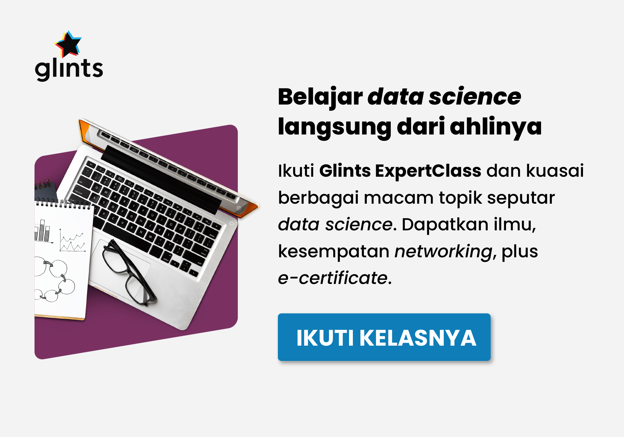 banner glints expertclass - data science - data analytics