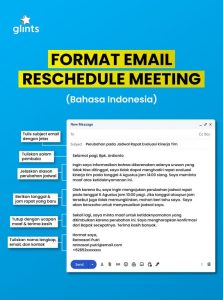 infografis cara menulis email reschedule meeting bahasa indonesia