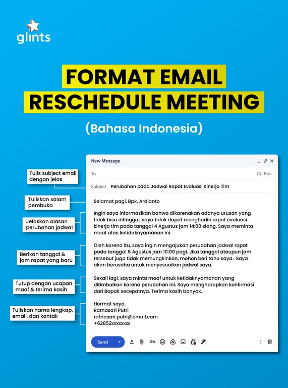Cara Menulis Email Reschedule Meeting Beserta Contohnya