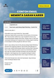 contoh cara meminta saran karier lewat email bahasa indonesia