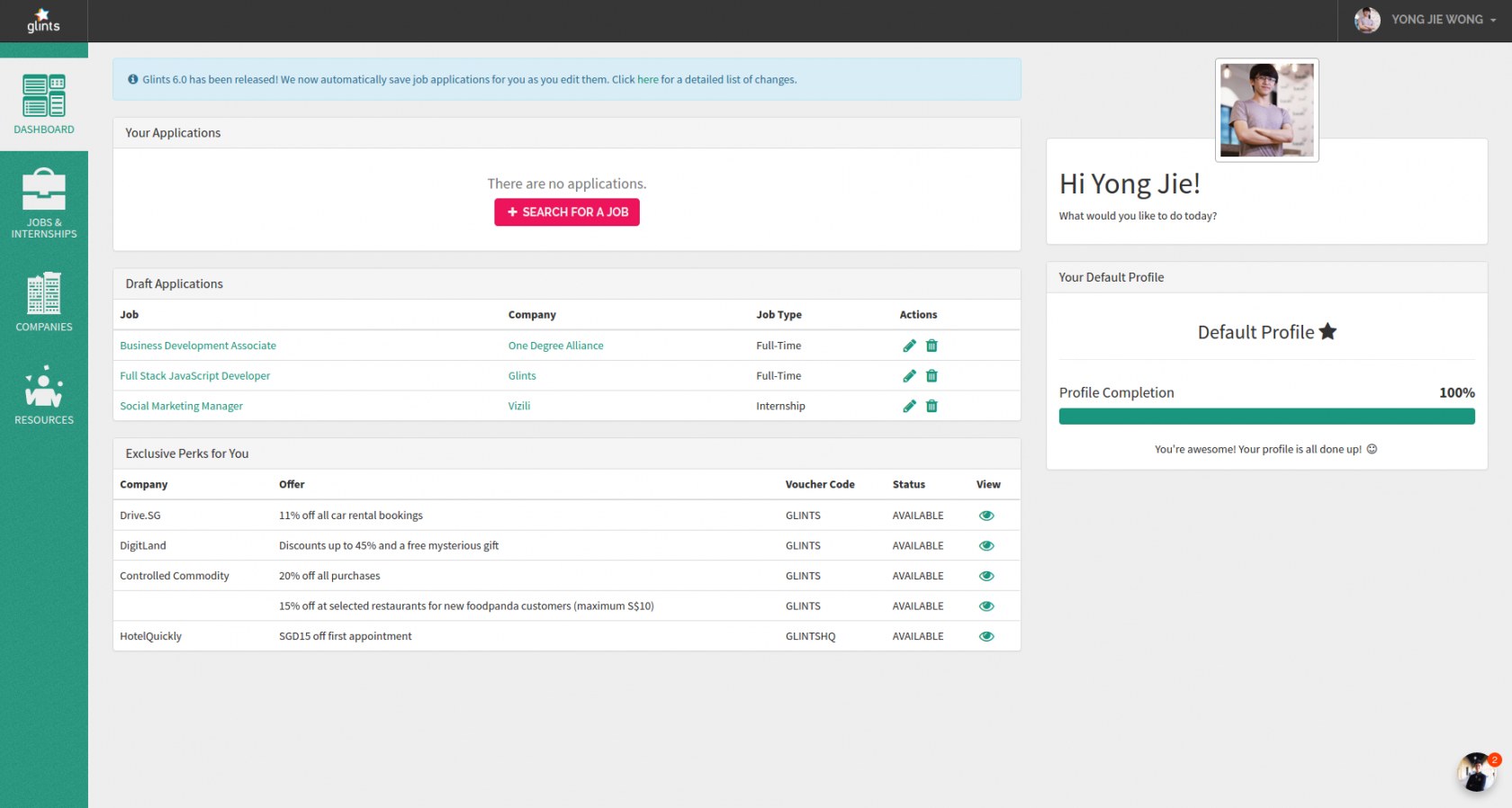 Glints Platform Auto-Saving, Bahasa Indonesia and more! - Inside Glints